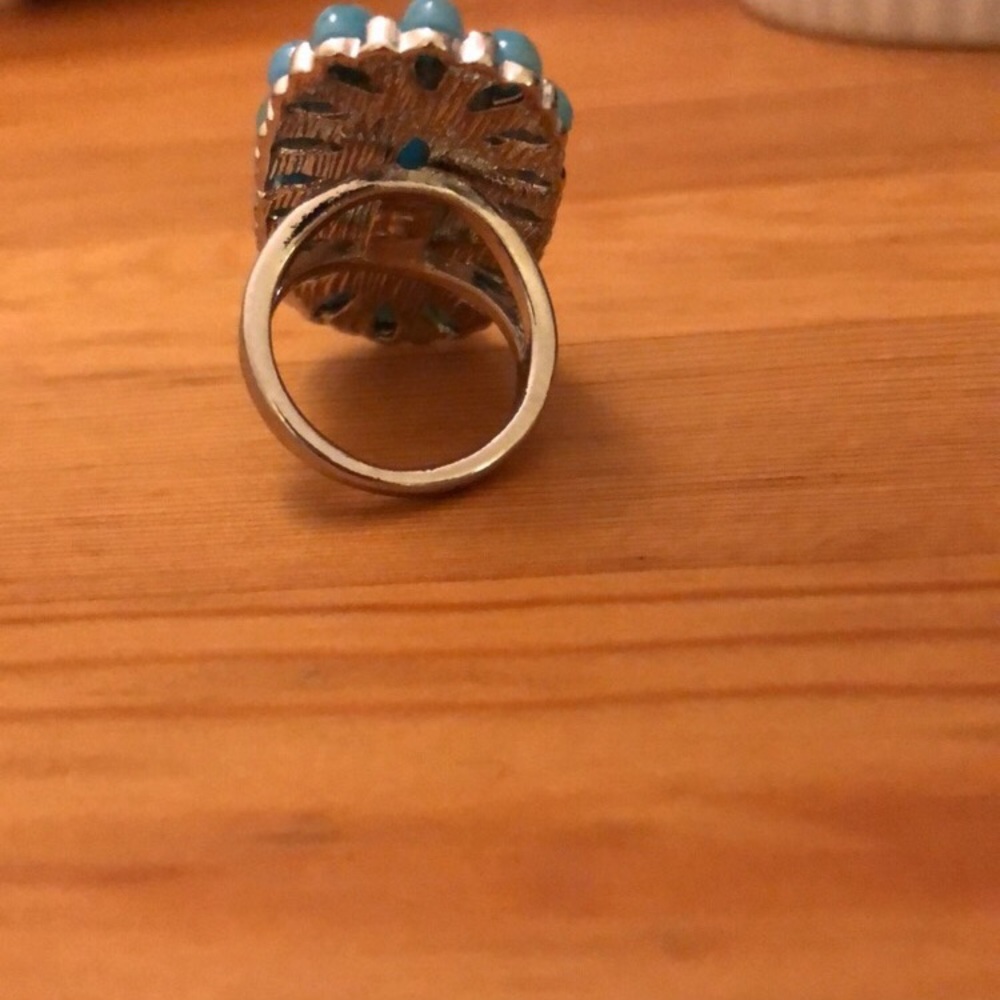Turquoise Boho Statement Ring - Picture 6 of 7